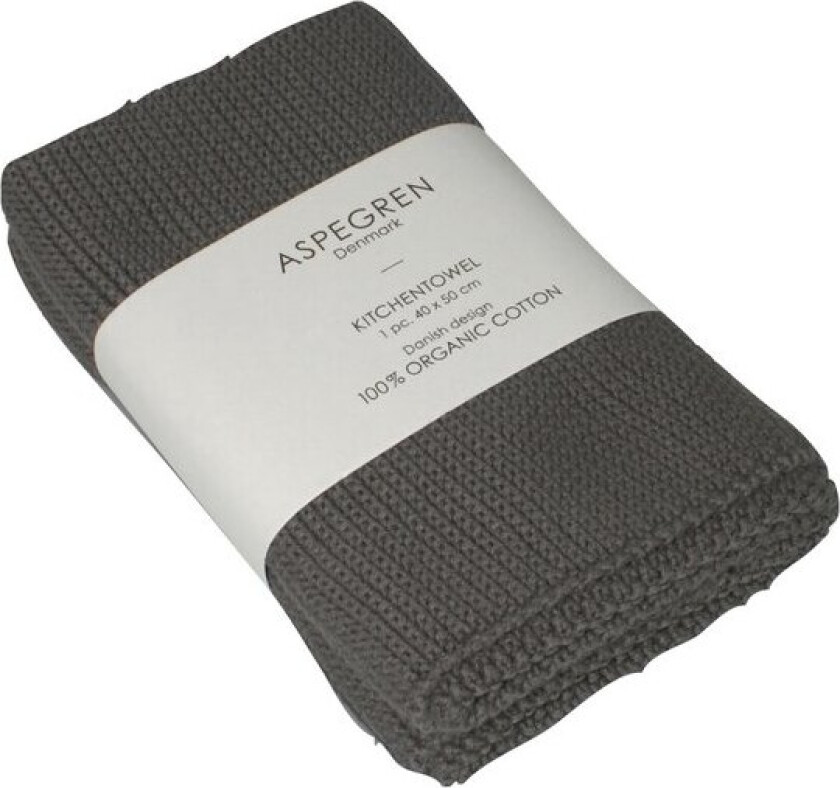 - Solid kjøkkenhåndkle 40x50 cm steel gray