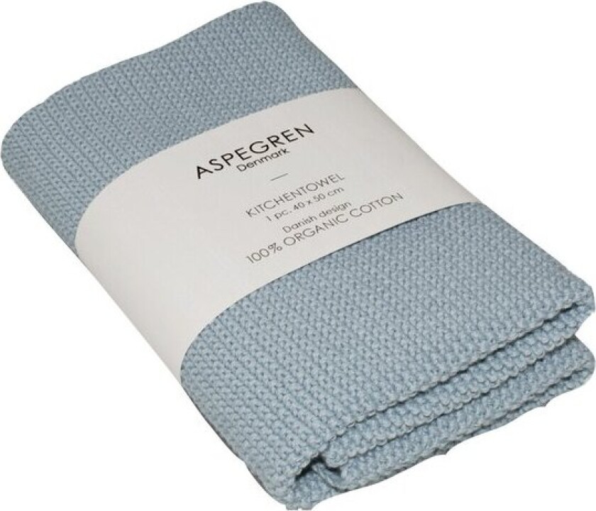 - Solid kjøkkenhåndkle 40x50 cm skyblue