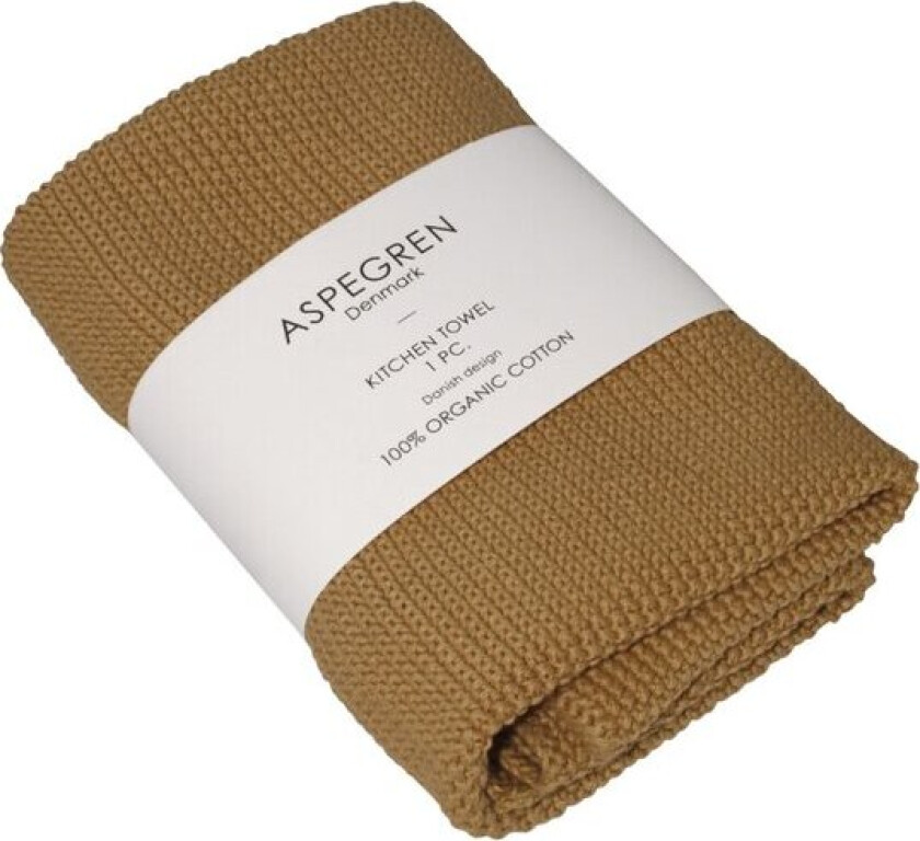 - Solid kjøkkenhåndkle 40x50 cm mustard