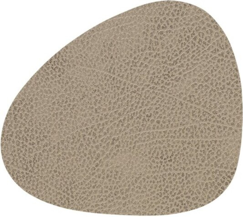 - Curve Hippo glassbrikke 11x13 cm varmgrå