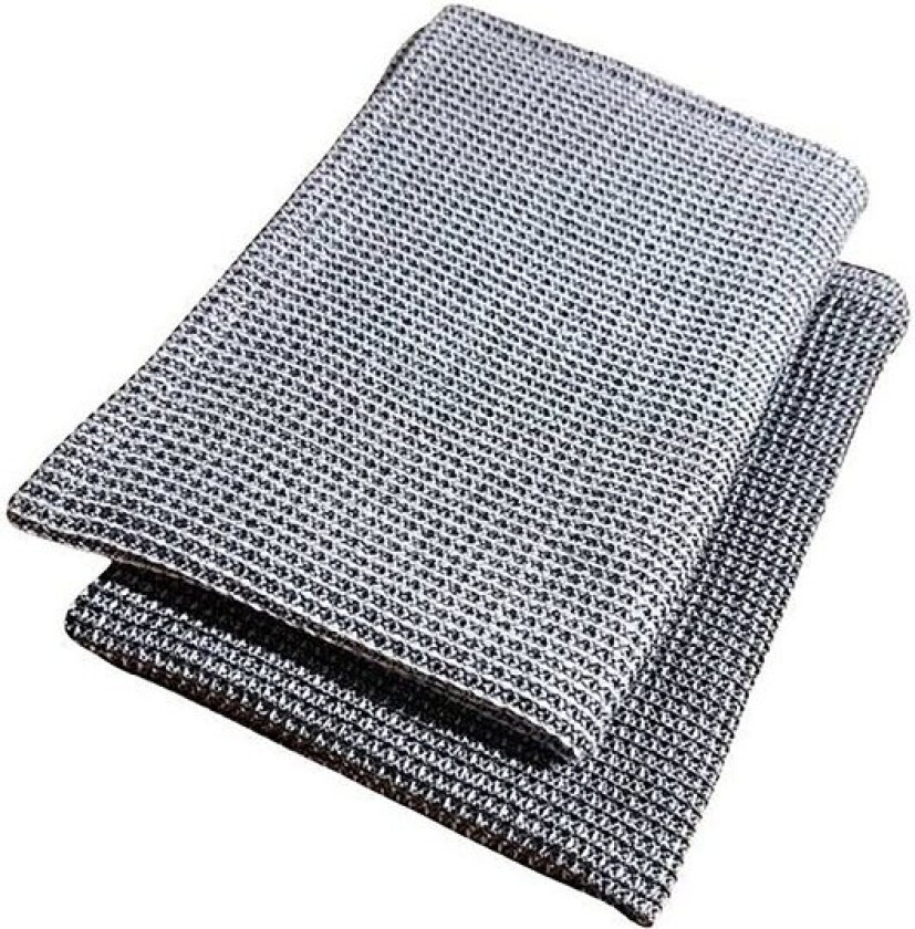 - Home kjøkkenhåndkle 70x50 cm 2 stk svart/hvit