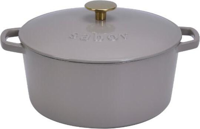 - Støpejernsgryte 6,7L ashes of roses brass