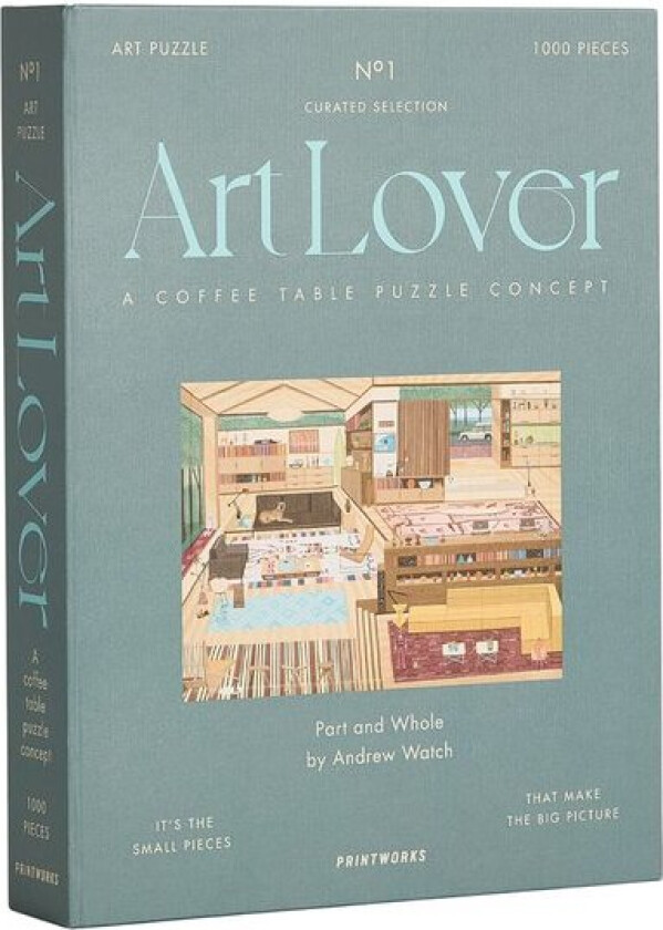 - Art Lover Book puslespill part and whole 1000