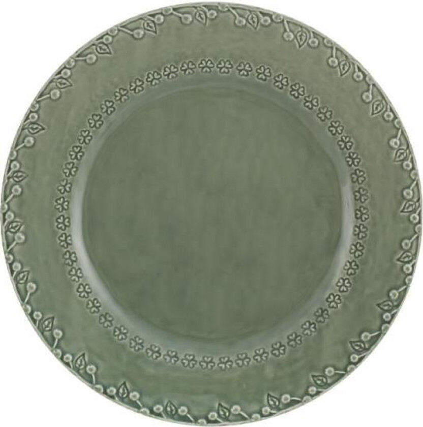 - Flora middagstallerken 29 cm grønn