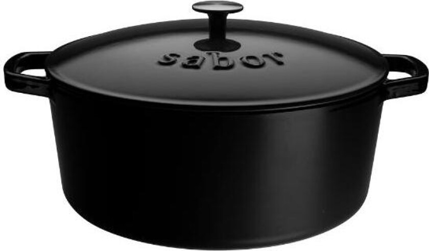 - Støpejernsgryte 9,5L svart