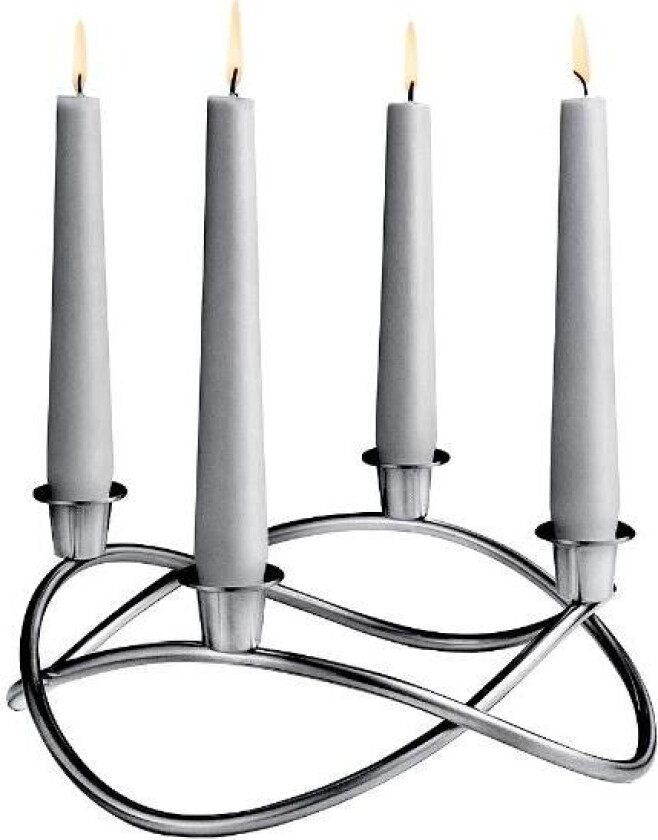 Bilde av - Season advent lysestake 26 cm matt stål