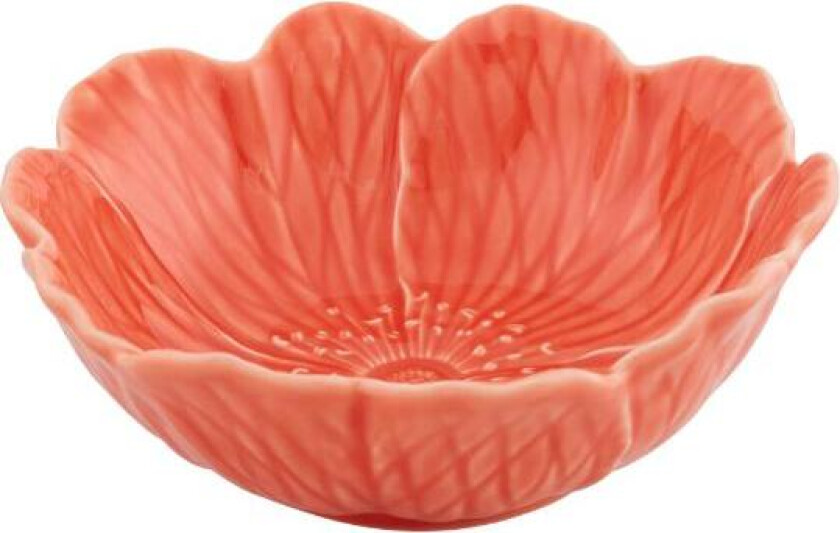 - Flora skål 17 cm mørk rosa