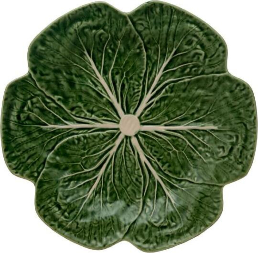 - Cabbage tallerken kålblad 26,5 cm grønn