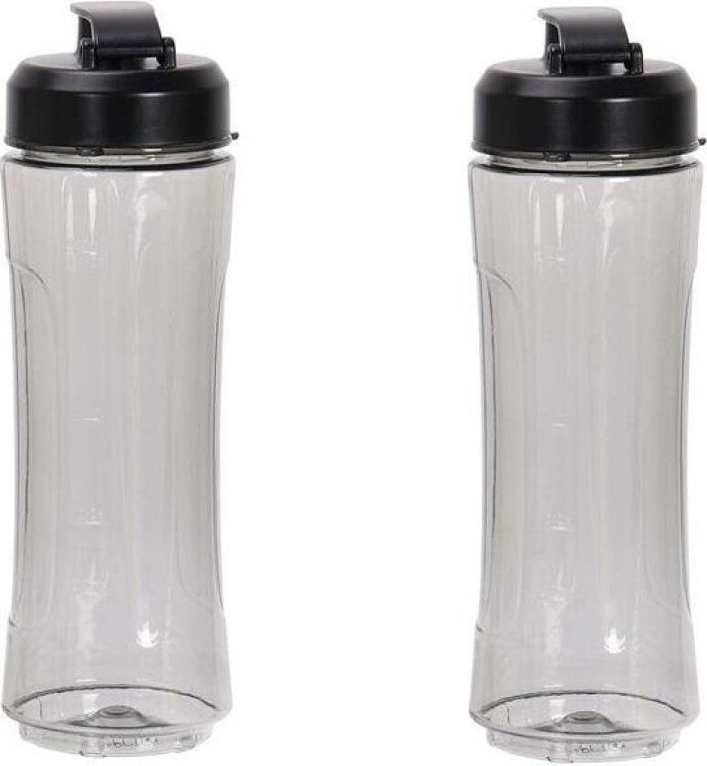 - Select drikkeflaske 0,6L 2 stk klar/svart