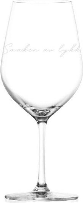 - Rødvinsglass 62 cl smaken av lykke