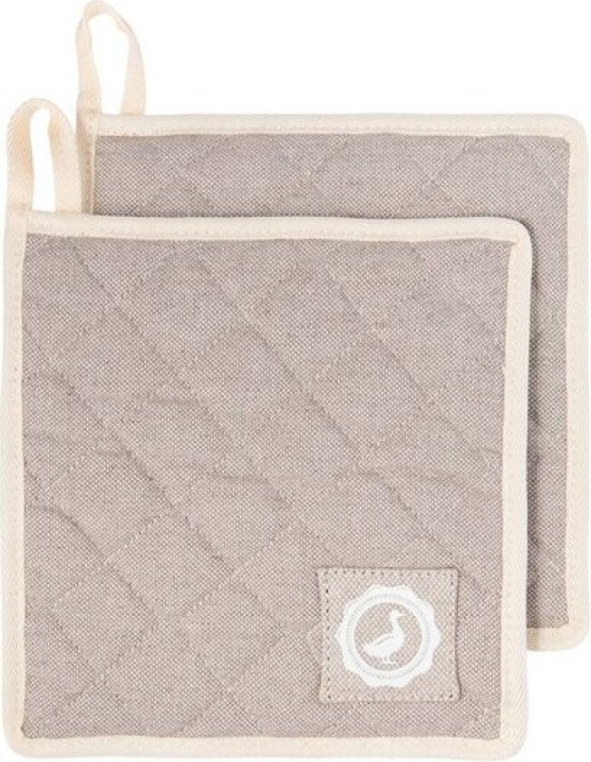 - Signerat gryteklut 20x20 cm 2 stk sand