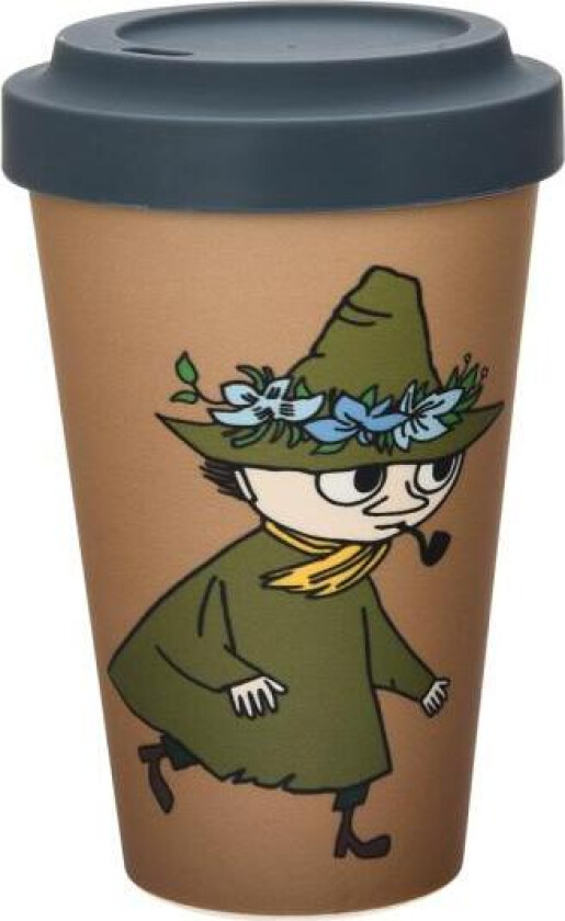 - Mummi reisekopp 45 cl Snusmumrikken på eventyr brun