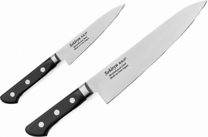 - Master knivsett 2 deler svart