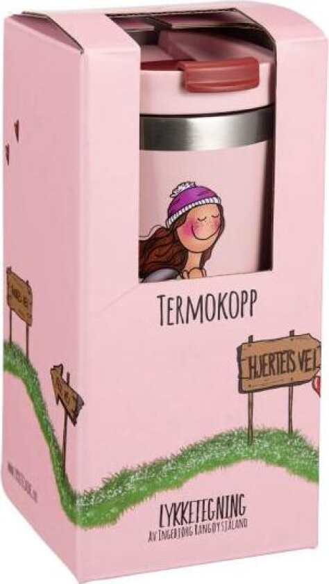 - Hjertets vei termokopp 47 cl rosa