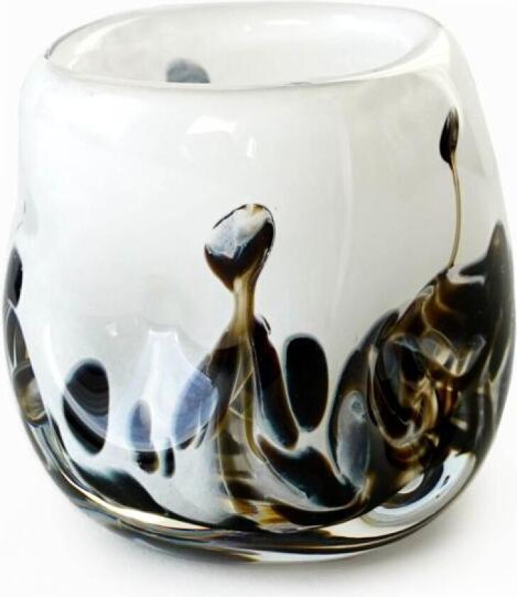 - After Rain vase 12 cm hvit m/dekor