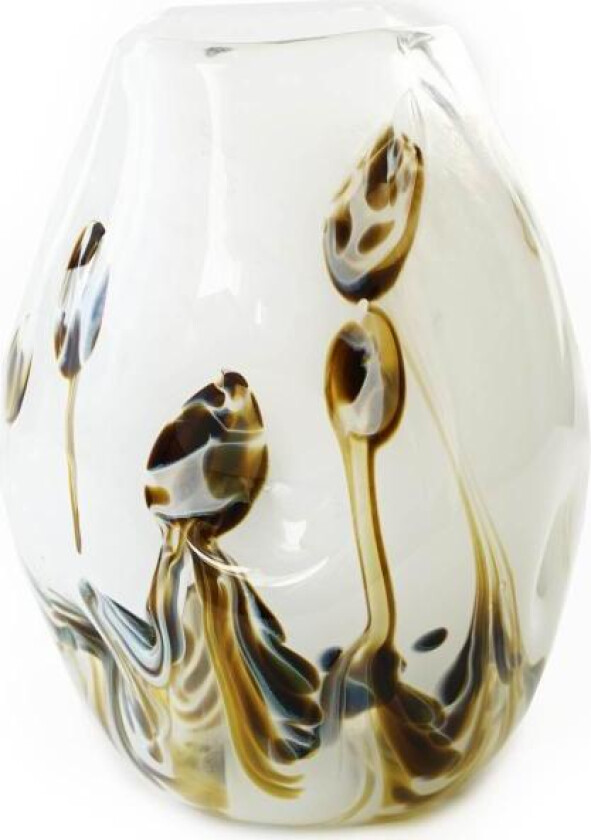 - After Rain vase 28 cm hvit m/dekor