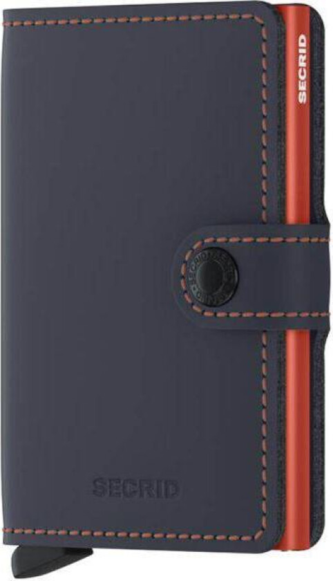 Bilde av - Miniwallet lommebok m/kortholder blå/orange