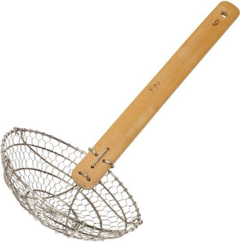 Bilde av - Frityrsleiv 38 cm bambus håndtak