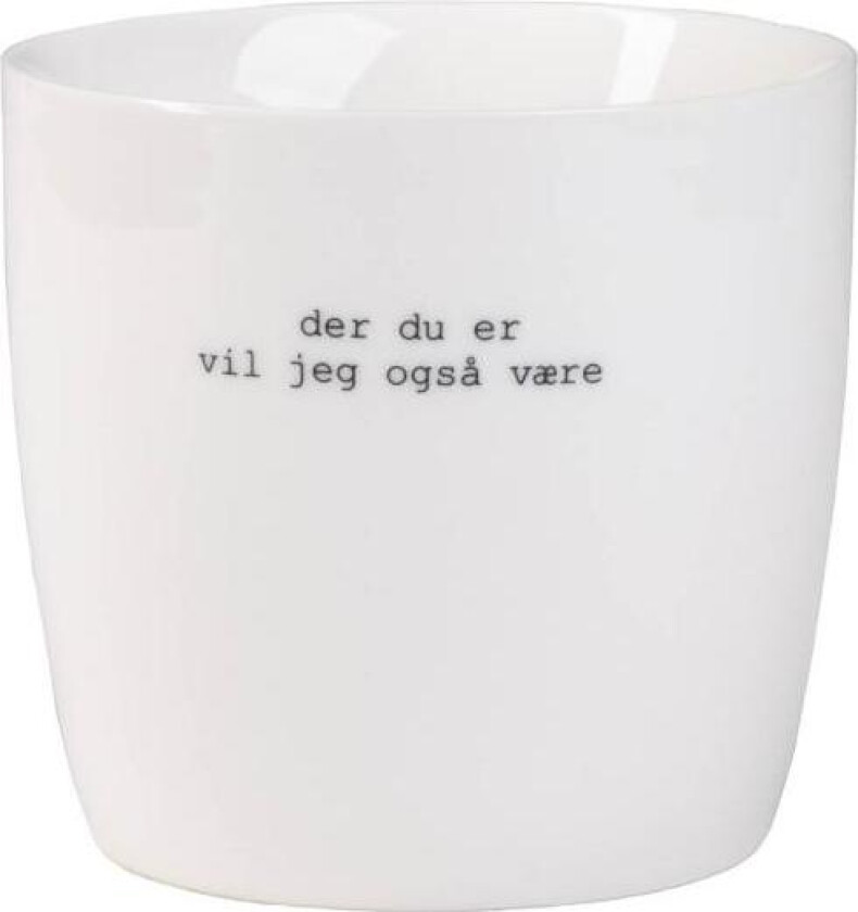 - Krus der du er 30 cl hvit