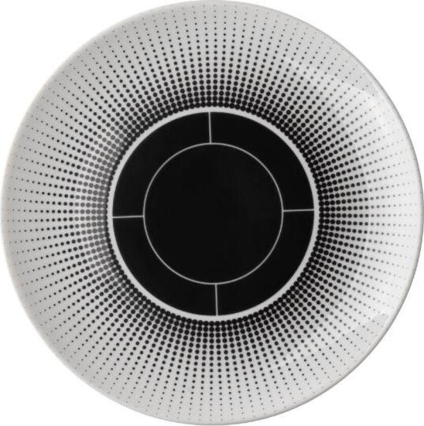 - Voyage tallerken 20,5 cm hvit/svart