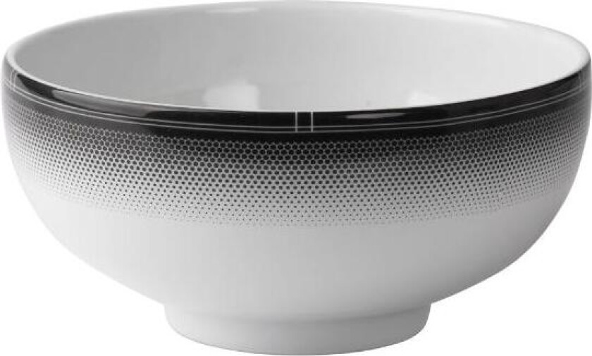 - Voyage bolle medium 15 cm hvit/svart