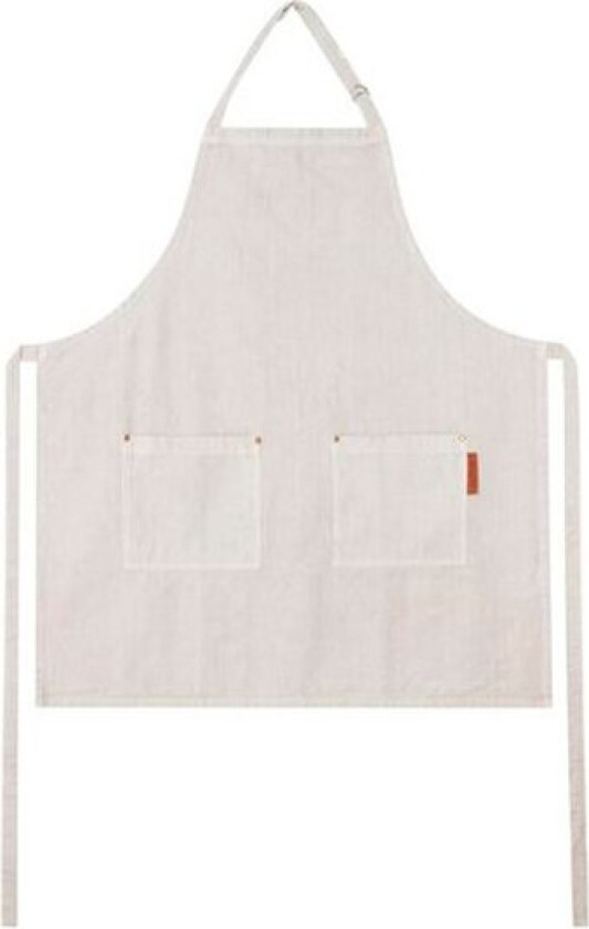 - Forkle i bomull 74x85 cm sand