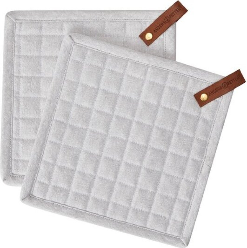 - Gryteklut i bomull 20x20 cm 2 stk sand