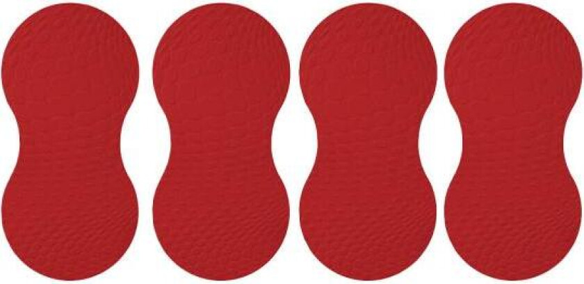 - Karim Rashid glassbrikker 24x12 cm 4 stk Chili