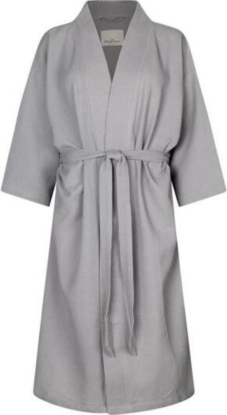 - Morgenkåpe waffle onesize grå