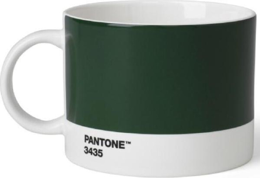 - PANTONE tekopp med hank 47,5 cl mørk grønn