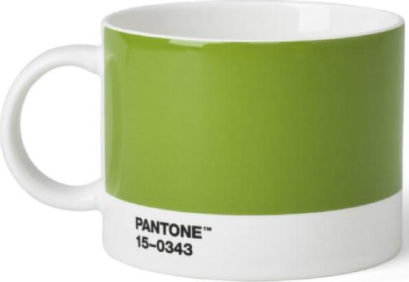 - PANTONE tekopp med hank 47,5 cl grønn