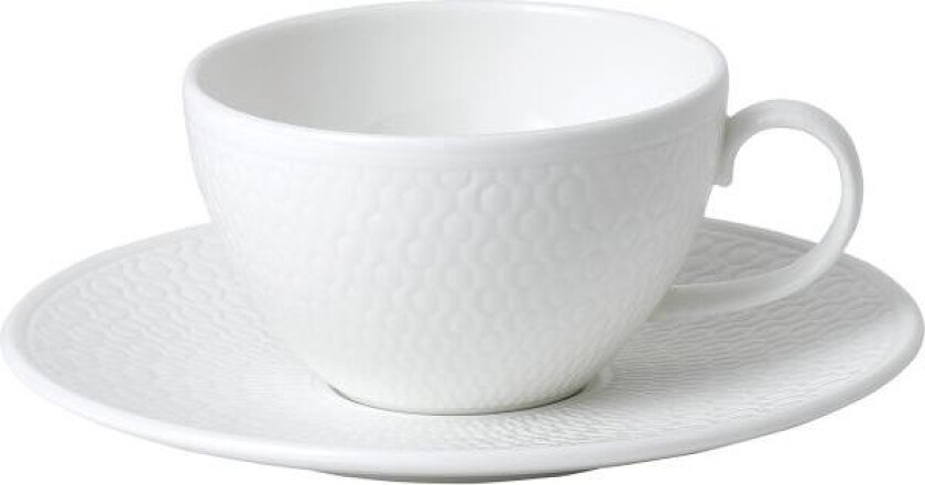 - Gio kaffekopp & asjett 9 cl hvit