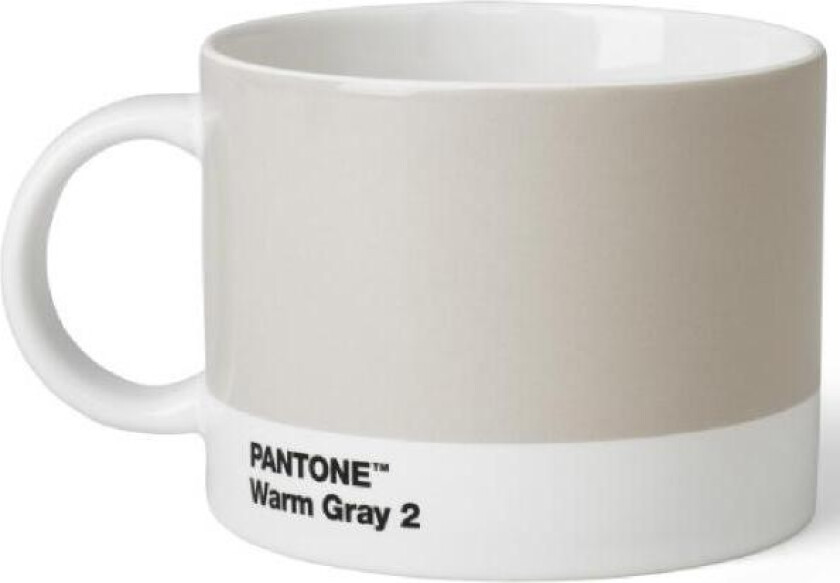 - PANTONE tekopp med hank 47,5 cl varm grå
