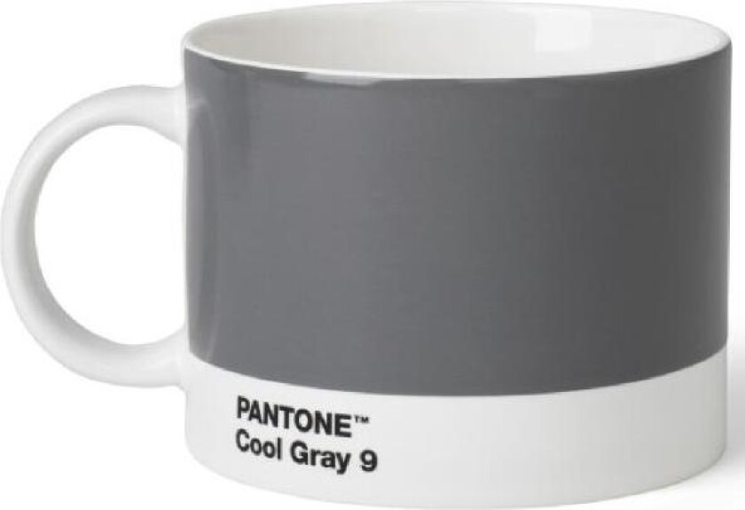 - PANTONE tekopp med hank 47,5 cl kald grå