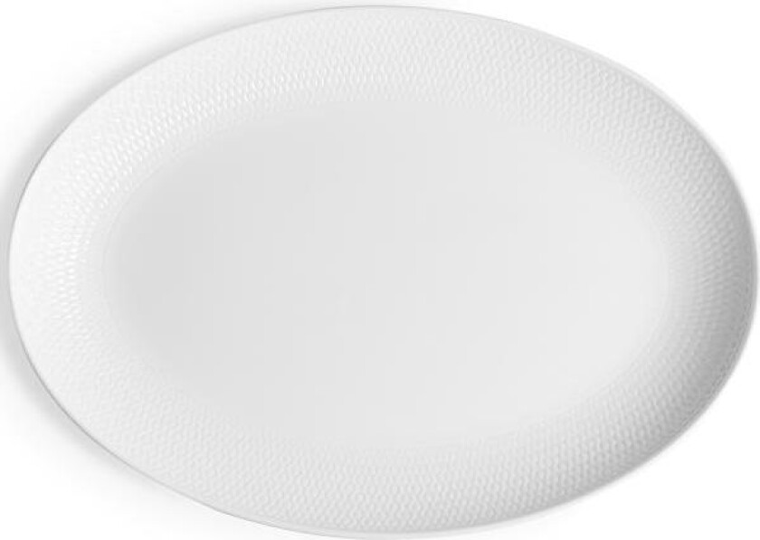 - Gio ovalt serveringsfat 30 cm hvit