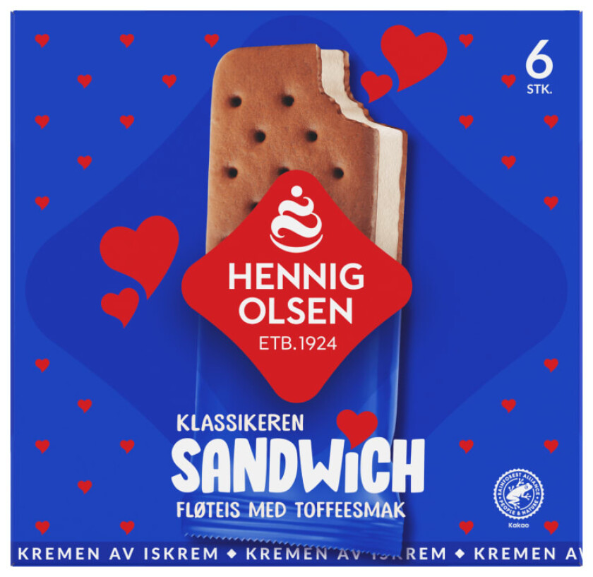 Sandwich Toffesmak 6stk