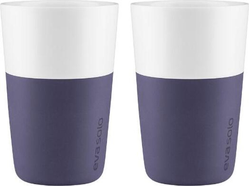 - Caffé Latte krus 36 cl 2 stk violet