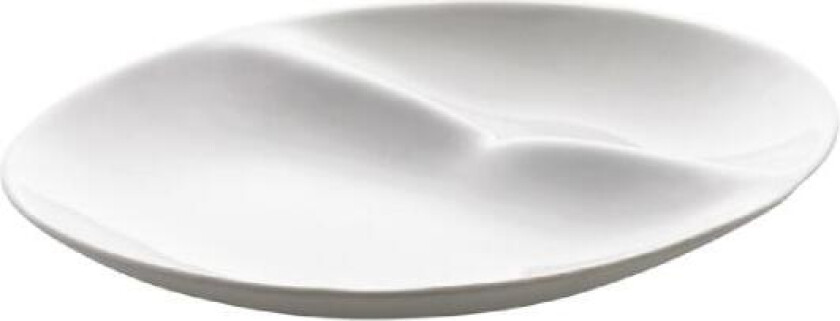 - Shell desserttallerken 19,5x20,5x4 cm hvit