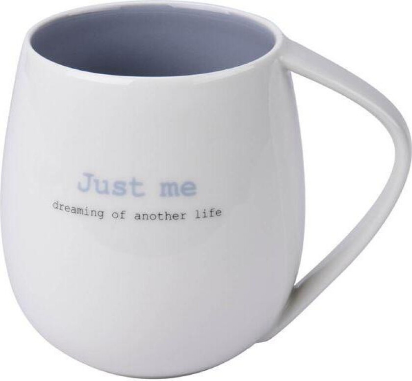 - Just me krus 28cl porselen hvit/blå