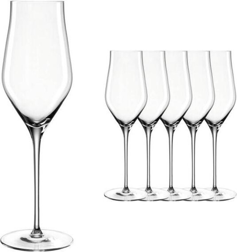 - Brunelli champagneglass 34 cl 6 stk