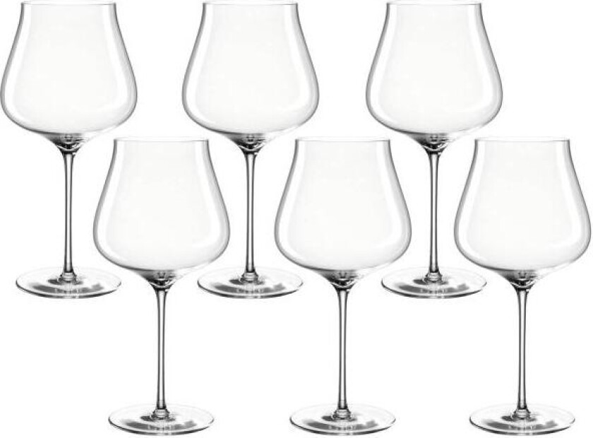 - Brunelli burgunder glass 77 cl 6 stk
