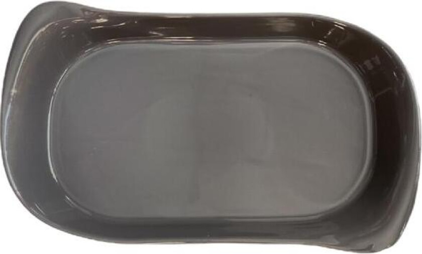 - Naoto serveringsfat 36x20x5 cm mørk grå/blank