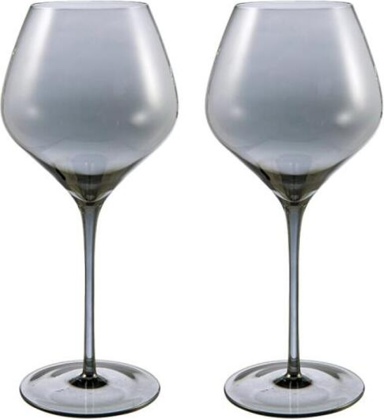 - Sontell rødvinsglass 63 cl 2 stk smokey