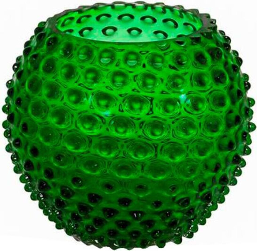- Hobnail vase 25 cm dark green
