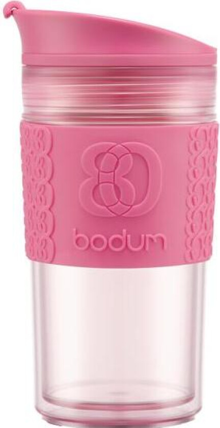 - Travel Mug reisekopp 35 cl dobbeltvegg rosa
