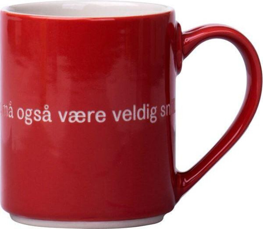 - Lindgren krus "Den som er veldig sterk" 35 cl rød