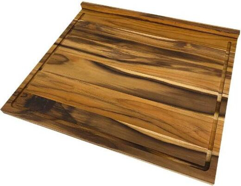 - Wooden board skjærefjøl 48 x 41 cm teak
