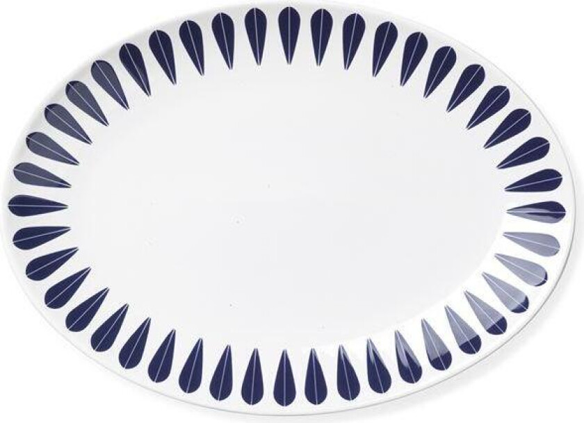 - Arne Clausen ovalt fat 34 cm mørkeblå