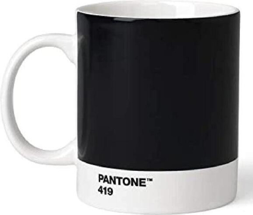 - PANTONE kopp med hank 37,5 cl svart