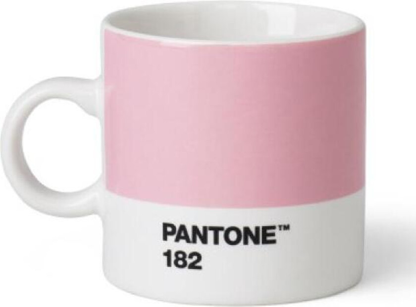 - PANTONE espressokopp med hank 12 cl lys rosa